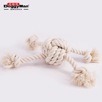 Japanese Dogman dog toy bite rope knot cotton ball grinding teeth bite-resistant big small and medium dog supplies