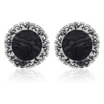 Milk Sticker Black Eyelash Lace Self-Glued Reusable SPICE SEXY ANTI-BUMP BLOOD DROP NIPPLE STICKER