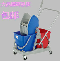 Light and practical high-grade double-bucket squeezed bucket for household quick plastic mop bucket in hotel lobby room