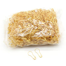 Gourd pin candy pearl buckle clothing tag hanging needle small iron pear shaped hanging needle imitation gold and silver metal accessories