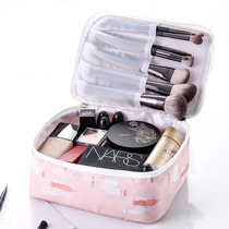 Online Red Makeup Bag Woman Portable Skincare Portable Cosmetics Containing Box Travel Big Capacity Wins Wind Super Fire