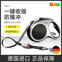 flexi forlich automatic retractable traction rope medium small canine dog teddy gold wool walking dog rope