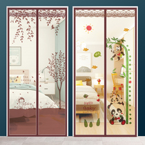 Summer fang wen sha curtain encryption sha chuang wang self-adhesive magnet self-priming curtain fly Velcro home ge duan lian
