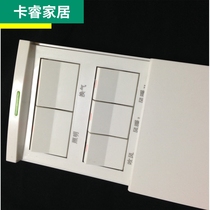 Air-warming bath switch five-open universal waterproof sliding cover switch toilet five-key bath BA 86 type PTC switch