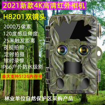 4K HD infrared camera dual lens night vision camera Forest protection area anti-theft forestry bee farm orchard monitoring