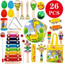  Orff early education percussion instrument set Childrens music toys Educational wooden 0-3 years old 3-6 years old boys and girls