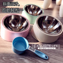 Sugar Ball Brother-in-law Hep Dog Bowl High Bowl Inclined Bowl Skew Bowl Gaffine Bowl Gaffefa Fight Big Face Bowl Food Basin Protect Cervical Cat Bowl