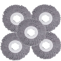 Pure cotton thread rotating mop head replacement mop head floor drag cloth head accessories cotton thread dust push head universal towel head
