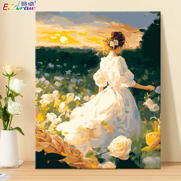 金森宰司、【ライフ『画家の庭で遊ぶ』I】、希少な額装用画集画