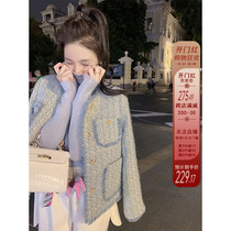 Fish Rabbits Rabbit French Small Fragrance Coat 2022 New Ladies Versatile Autumn Top Ladies Short Coat