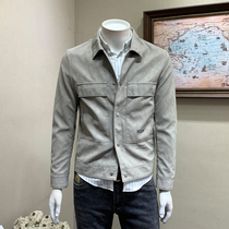 Autumn New lapel leather clothing mens trend handsome short leather jacket jacket Korean slim puleather jacket men