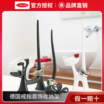 German imported Koziol cat dog and mouse jewelry storage rack creative home ring necklace earrings table top shelf