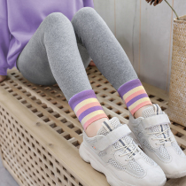 Girls underpants underpants spring and autumn wear 2022 new grey spring ladies big childrens spring clothing sports pants tight fit pants