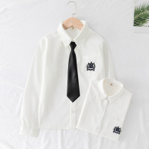Childrens white shirt boy jk2022 new wave girls uniform suit jacket blouse school uniform long sleeve spring and autumn shirt