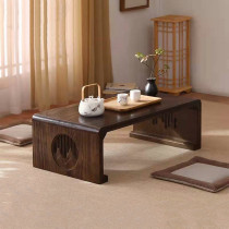Kang table solid wood tatami tea table Japanese simple tatami table balcony bay window table small coffee table low table