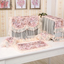 Computer three-piece set Five-piece lace fabric computer dust cover computer cover towel