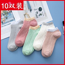 Socks Children Spring Summer Pure Cotton Short Socks Light Mouth Slim LOVELY DAY SERIES INS TIDE FULL COTTON BOAT SOCKS INVISIBLE SOCKS SUMMER