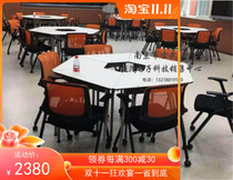 Interactive classroom table and chair multifunctional splicing table melamine Desktop 6 price