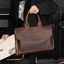 Hong Kong I TGreg bag fashion casual men mens retro shoulder bag business briefcase English style Hand bag