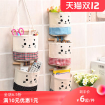 Dormitory door rear hanging wardrobe storage bag wardrobe fabric hanging bag hanging wall hanging pocket wall storage bag