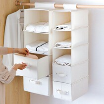 cotton linen cloth art wardrobe containing hanging bag drawer-type suspended garment lingerie bag containing deviner dormitory multilayer