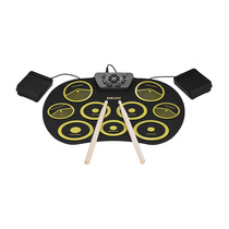 Hand roll electronic drum silicone roll-up drum USB power pedal USB line for students to use cross-border