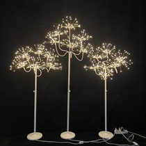 New wedding props star lights fireworks wedding stage wrought iron Road background display welcome Sparks