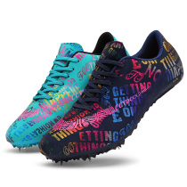 Spikes track and field sprint men and women eight nails sports training competition shoes triple jump shoes professional mandarin duck nail shoes