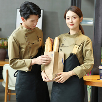 Baking cake shop hot pot restaurant waiter uniform Hotel overalls long sleeve Western food cafe chefs clothing autumn and winter