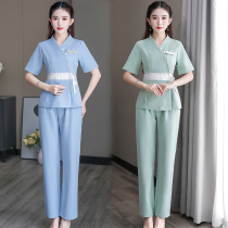 Beauty Clothes Female Spring and Summer Health Spa Short Short-sleeved Package Technician Short-sleeve Package