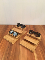 Mei Yida 16 creative bamboo props stepped high-end glasses display props retro decoration
