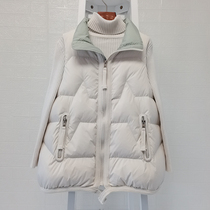 Down vest 2021 new womens winter short loose light down jacket vest horse clip waistcoat women
