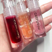 Summer stacked glass lip mirror Water Light Lip Glaze berry color transparent lip gloss moisturizing lipstick niche students
