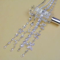 Detachable and adjustable replacement underwear bra strap metal rhinestone pearl chain tube skirt shoulder strap accessories