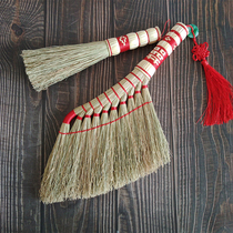 Sorghum seedbed sweep bed brush sweep Kang broom cute plants hand-woven wedding festive broom bed artifact