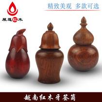 Vietnam mahogany Burmese Rosewood Wood toothpick tube gourd General cap shape toothpick bucket solid wood toothpick box