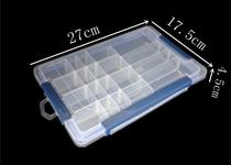 With sealing strip containing box building block box 3 buckle 20 g transparent plastic containing box jewellery makeup case fishing gear box