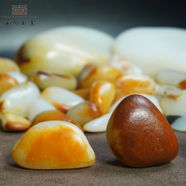 (Shangpin Yutang) su gong Xinjiang nephrite seed material of the Red White Dragon turtle brave yu gua jian male yu hand piece