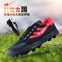 Twin Star Football Shoes Boy Breathable long nail Primary and middle school young adult Broken Nails Anti Slip Wear and abrasion training shoes
