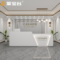 Cashier Clothing store Shop small bar Shoes and hats clothing products Womens clothing store Simple and modern front desk reception counter