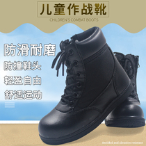 Childrens tactical combat boots male special forces outdoor military fans ultra-light Breathable High-help training shoes CS military training Martin boots