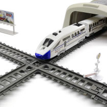 Childrens assembly train toy simulation high-speed rail car boy rail car electric harmony small train toy set