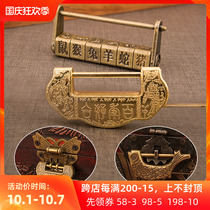 Antique dormitory cabinet door lock vintage lock lock lock jewelry box padlock drawer lock password small lock home