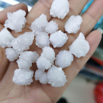 Natural Brazilian white crystal cluster high net body positive energy crystal flower original stone sphere DIY ring jewelry material