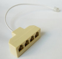 Junction box telephone line one-point four-line Cable 1-point 4-splitter extension cable box