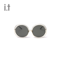 it neith BIAS couples sunglasses autumn retro personality round frame SNE495SE