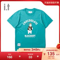 it :CHOCOOLATE男装短袖T恤2021夏季新品活力北极熊印花1053X