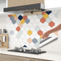  Kitchen oil-proof stickers flame-retardant walls fire-resistant and high-temperature wall stickers ceramic tile walls for stoves self-adhesive wallpaper waterproof