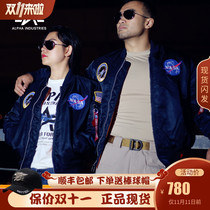 Alpha Alpha industrial NASA pilot mens jacket MA1 NASA female flight suit warm cotton suit