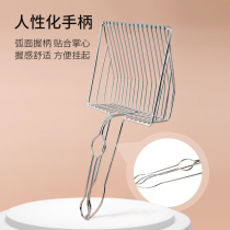 Stainless steel litter shovel metal cat shovel large pore cleaning cat supplies tofu cat sand shovel durable